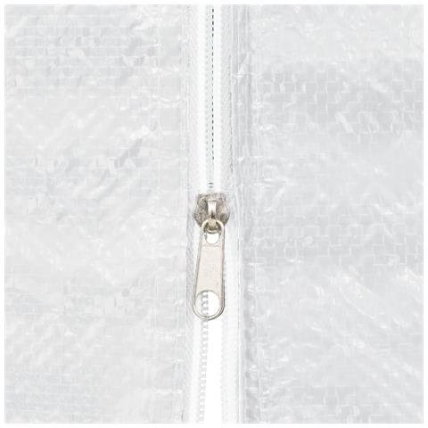 Parete Per Tendostruttura In Pe 2 Pz Con Cerniera Bianco - Foto 2