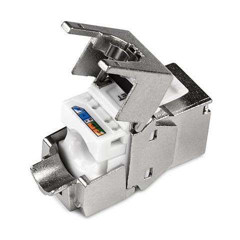 6 Pack Cat6a Keystone Jack Rj-45 Shielded - Foto 2