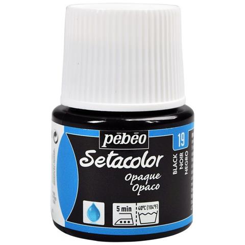 295-019 Setacolor Opaco Vernice Del Tessuto Bottiglia Lago Nero 45 Millilitri - Foto 1