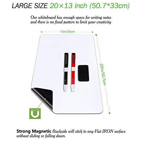 Lavagna Magnetica Frigo Consiglio A3 Con La Nuova Macchia Resistente Tecnologia Dry Erase Blocchetto Per Appunti Per La Casa Kitchen Shopping List Meal Planner Ufficio Comunicazione Sono Disponibili 2 Marker Penne Magnete Eraser - Foto 2