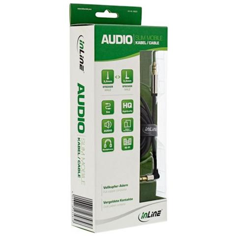 5.0m 3.5mm - 3.5mm 5m 3.5mm 3.5mm Nero cavo audio - Foto 2