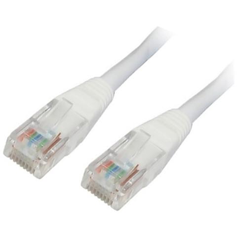 10.20.0401-W, RJ-45, RJ-45, Maschio / maschio, Cat6e, U / UTP (UTP) , Bianco - Foto 1
