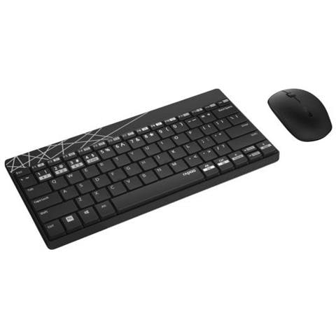 8000m Tastiera Bluetooth Qwertz Tedesco Nero - Foto 1