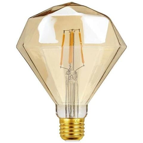 Lampadina Filamento 4 W Luce Calda E27 Diamante Color Ambra Stile Vintage - Foto 1