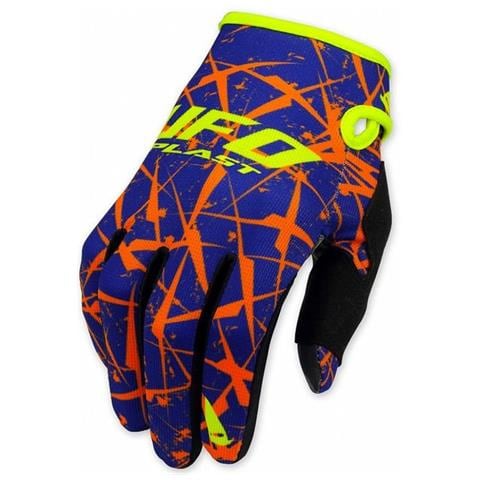 Guanti Cross | Enduro Ufo Plast Element Arancio | Blue - Foto 1