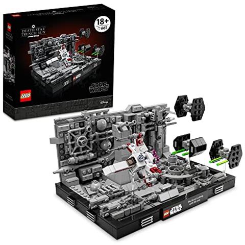 Star Wars Death Star Trench Run Diorama 75329 Kit Di Costruzione Per Adulti Da Collezione In Mattoncini Per Esposizione (665 Pezzi) - Foto 1