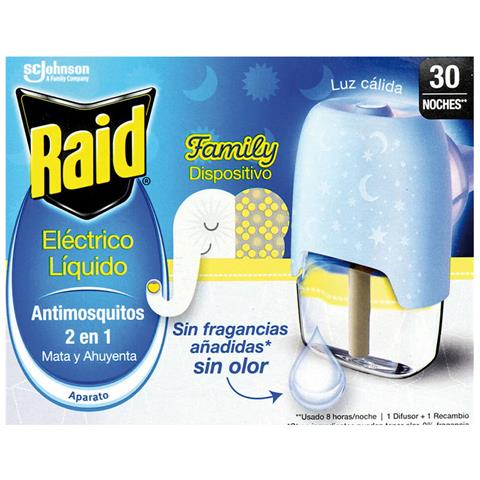 Antizanzare Elettrico Raid Family Luce 30 Notte - Foto 1