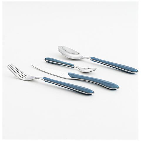 Posate Amefa Eclat Blu Marino Metallo (24 Pcs) - Foto 3