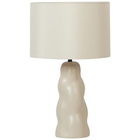 Lampada Da Tavolo Vilar Ceramica Beige - Foto 2