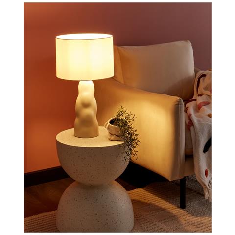 Lampada Da Tavolo Vilar Ceramica Beige - Foto 1