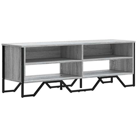 Mobile Porta Tv Grigio Sonoma 122x34x41cm In Legno Multistrato - Foto 1