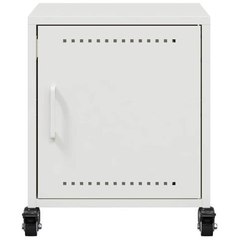 Comodino Bianco 36x39x43,5 cm in Acciaio - Foto 2