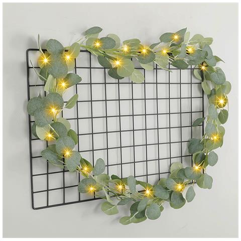 20 Stringhe Di Luce Artificiale A Led Con Foglie Di Eucalipto - Foto 2