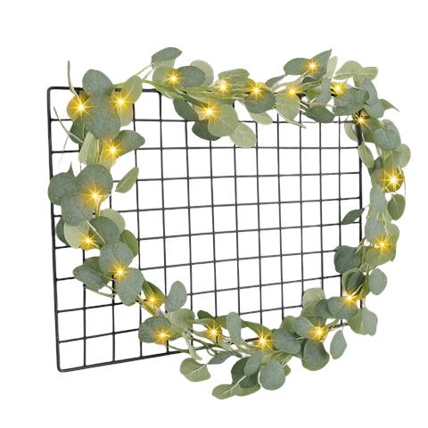 20 Stringhe Di Luce Artificiale A Led Con Foglie Di Eucalipto - Foto 1
