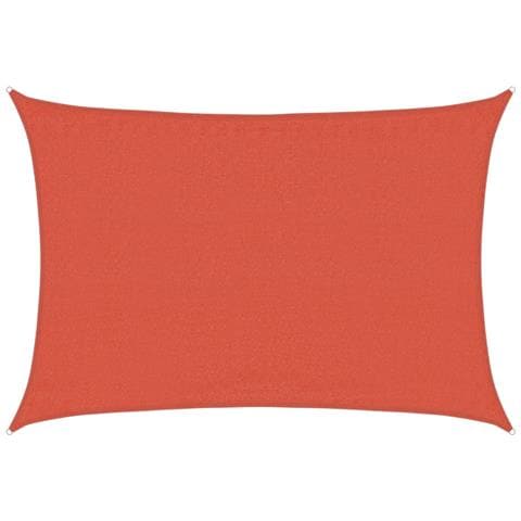 Vela Parasole 160 G /m Rettangolare Terracotta 3,5x5 M Hdpe - Foto 2