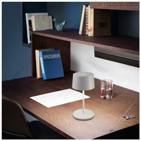 Lampada A Led Da Tavolo Olivia Pro Mini Bianca Ricaricabile E Dimmerabile - Foto 1