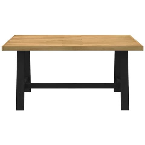 Tavolo Pranzo Noain Gambe A Forma A 160x90x75 Cm Legno Massello - Foto 3