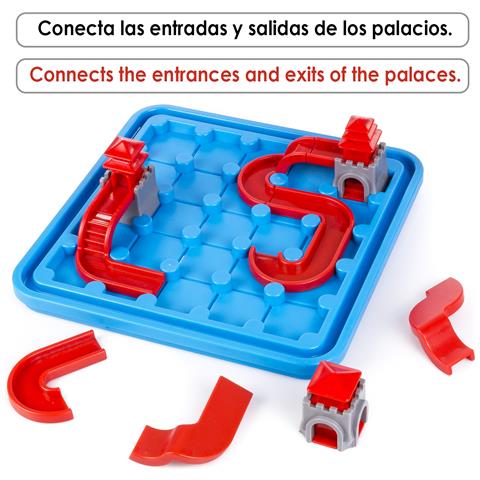 Sfida Palace Connect. Gioco Da Tavolo Di Abilità Per 1 Giocatore. 80 Sfide In 5 Livelli Di Difficoltà. - Foto 2