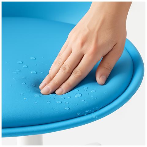 Sedia Da Ufficio Full Blu Poltrona Da Studio E Casa Ergonomica Con Ruote - Foto 2