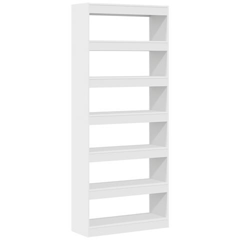 Libreria Bianca Bianca Legno ingegnerizzato 80 x 30 x 198 cm - Foto 1