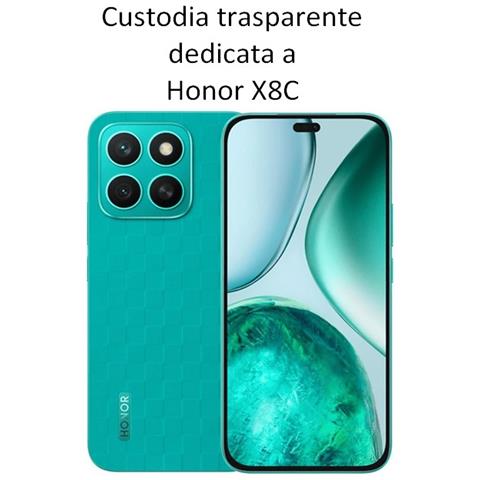 Ultra Slim Custodia Tpu Silicone 0,3mm Cover Case Per Honor X8c Trasparente - Foto 2