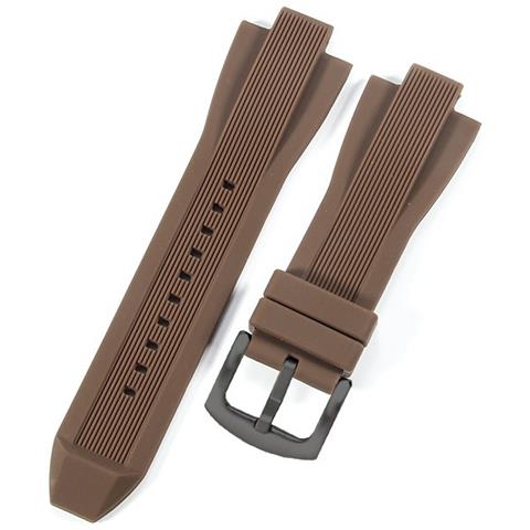 Cinturino In Silicone Compatibile Con Michael Kors Mk8184 8729 9020 Con Attacco Convesso Coffee - Foto 1