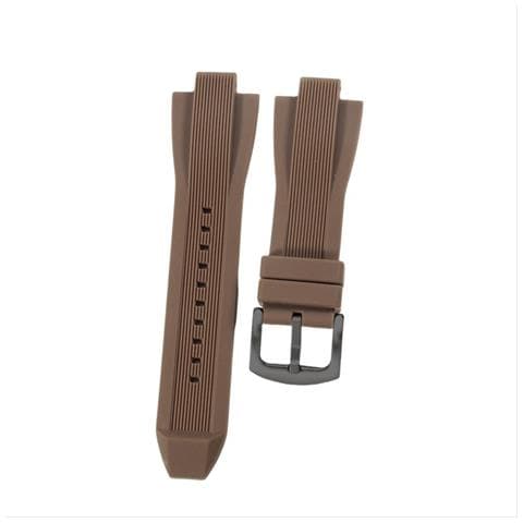 Cinturino In Silicone Compatibile Con Michael Kors Mk8184 8729 9020 Con Attacco Convesso Coffee - Foto 3