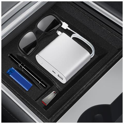 Organizzatore Console Centrale Per Auto Tesla Model 3/y 2019-23 Nero - Foto 2