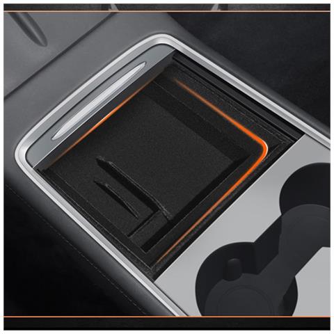 Organizzatore Console Centrale Per Auto Tesla Model 3/y 2019-23 Nero - Foto 6