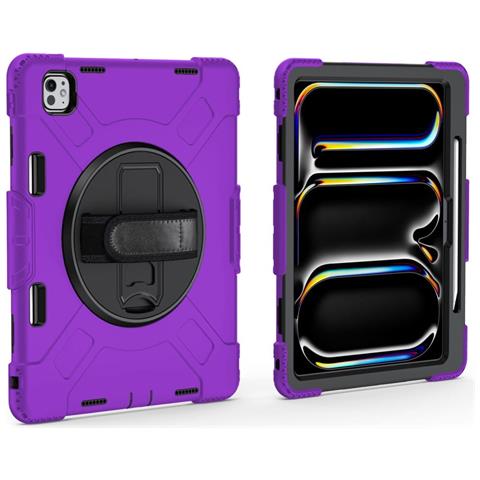 Custodia Per Ipad Mini 6 8.3"" Con Supporto E Alloggiamento Per Stilo Viola - Foto 1