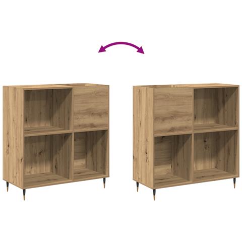 Armadio per dischi in legno usato 84,5x38x89 cm in legno ingegnerizzato - Foto 9