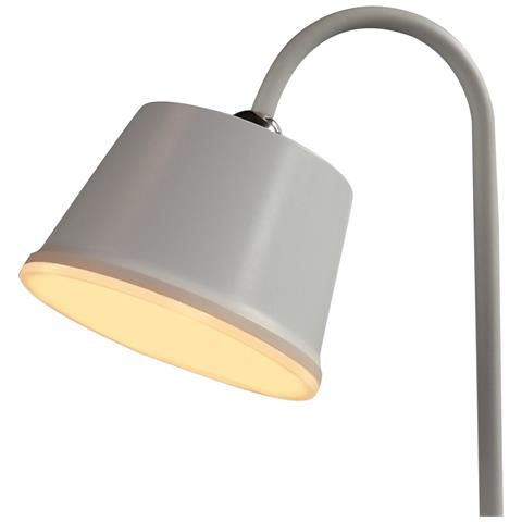 Lampada Da Tavolo Ricaricabile Alba - Bianco - Plastica - 12x12x36 Cm - Foto 4