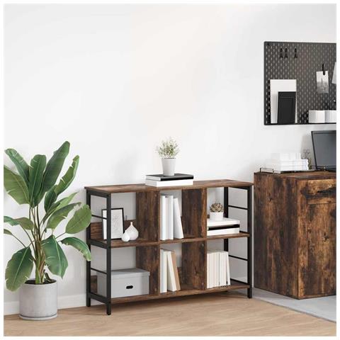 Libreria Rovere fumé 102 x 32 x 72,5 cm Legno multistrato - Foto 2