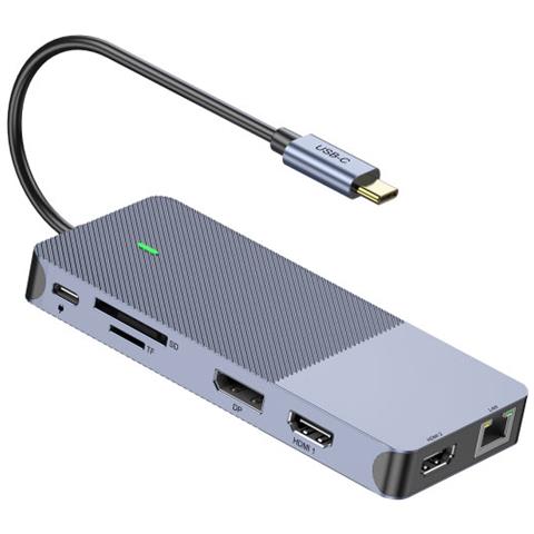 40-4139 replicatore di porte e docking station per laptop Cablato USB 3.2 Gen 2 (3.1 Gen 2) Type-C Argento - Foto 1