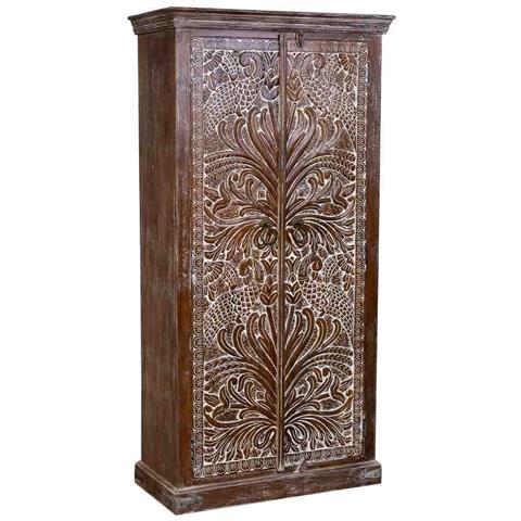 Armadio In Legno Marrone 90x40x180h - Foto 1