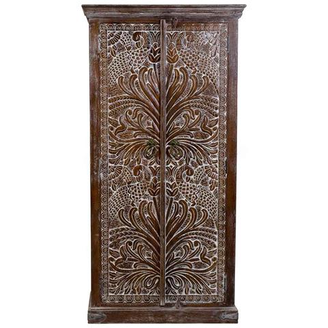 Armadio In Legno Marrone 90x40x180h - Foto 2