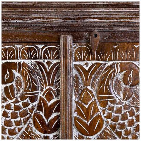 Armadio In Legno Marrone 90x40x180h - Foto 7