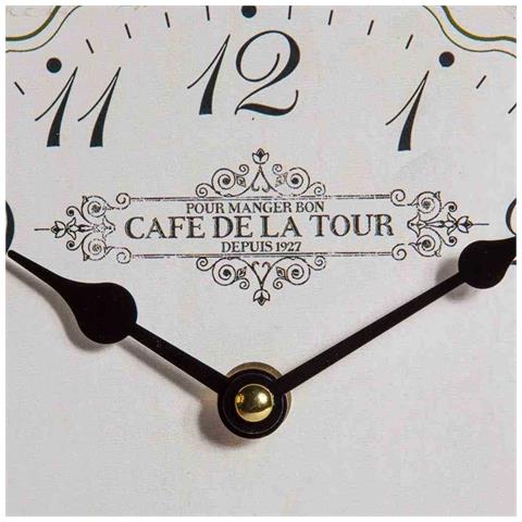 Orologio Da Parete In Legno Bianco 26x48x2h - Foto 3