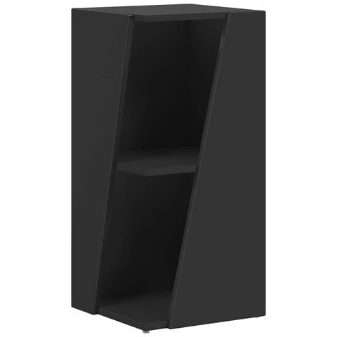 Mensola laterale Nero 33 x 32 x 70,5 cm Legno multistrato - Foto 1