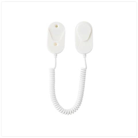Supporto Magnetico Adesivo Per Telecomando Con Cavo A Molla Retrattile 1.2m - Montaggio Senza Forare, Anti-smarrimento, Plastica, Multicolore White - Foto 1