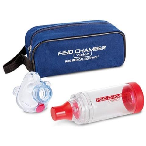 Fisiochamber Vision Plus Camera di Inalazione con Boccaglio e Maschera Periatrica - Foto 1