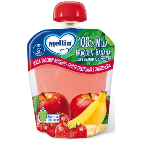 Pouch Mela /Fragola /Banana 90 g - Foto 1
