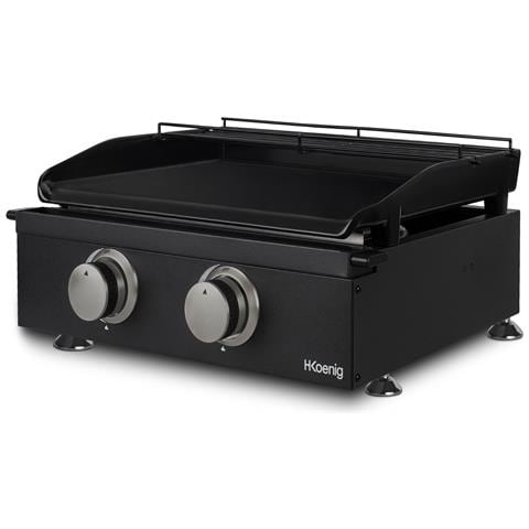 Piastra a Gas PLX1022, nera, superficie cottura 47 x 36 cm,in acciaio inox e la vaschetta raccogli grasso, rimovibile e lavabile in lavastoviglie - Foto 2