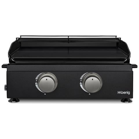 Piastra a Gas PLX1022, nera, superficie cottura 47 x 36 cm,in acciaio inox e la vaschetta raccogli grasso, rimovibile e lavabile in lavastoviglie - Foto 1