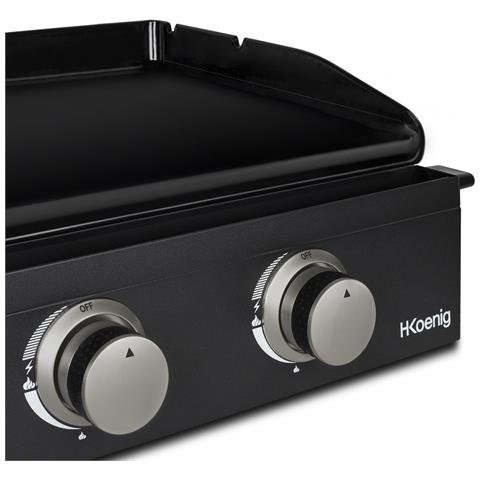 Piastra a Gas PLX1022, nera, superficie cottura 47 x 36 cm,in acciaio inox e la vaschetta raccogli grasso, rimovibile e lavabile in lavastoviglie - Foto 6