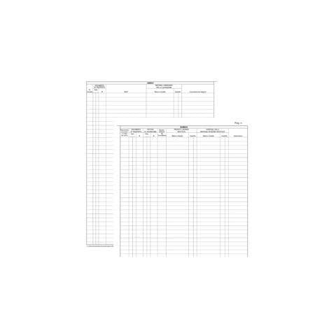 registro merci in lavorazione 31x24 47pag. e2286 - Foto 1