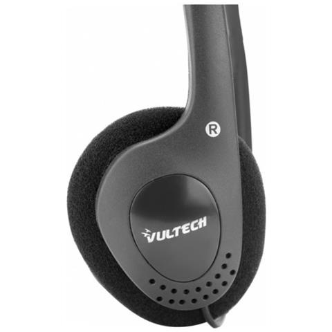 Cuffie Leggere Con Microfono E Volume Regolabile 3,5mm Vultech Hs-01rev2-1 - Foto 2