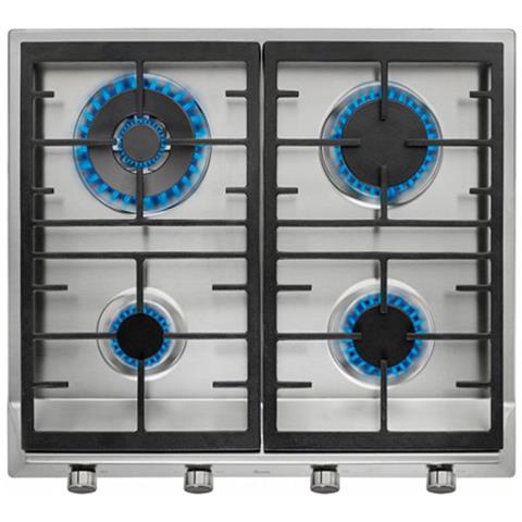 Piano Cottura S0408170 a Gas 4 Fuochi da 60 cm Colore Inox - Foto 1