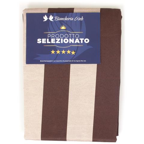 Tenda Da Sole A Caduta Per Esterno Balcone Casa Telo Ombra Modello Riga Larga 145x250 Marrone - Foto 7