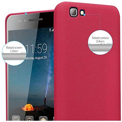Custodia Compatibile Con Zte Blade A612 In Frost Rosso - Coperchio Protettivo In Silicone Tpu Flessibile - Foto 2